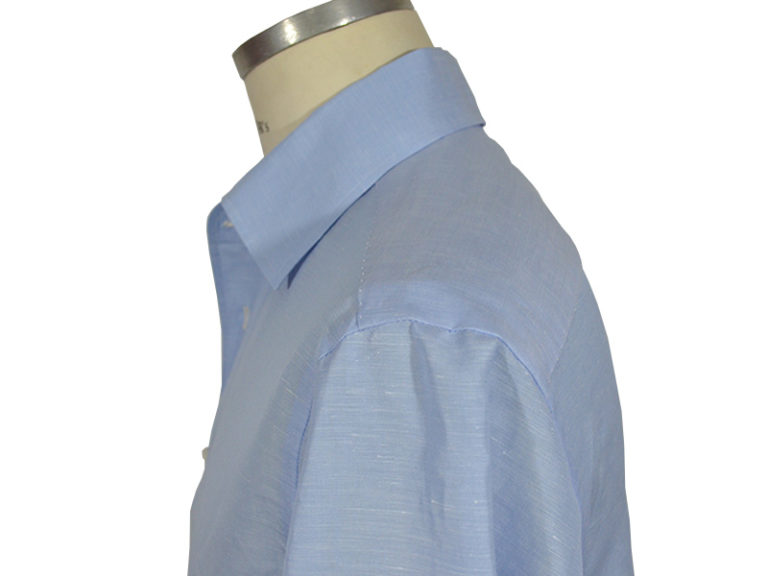 Shirt in voile of Linen and Cotton Heavenly – Capri neck – G Inglese Store