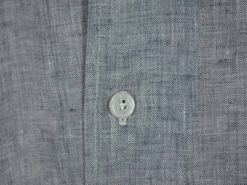Shirt in Linen Gray- Cervia neck – G Inglese Store