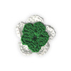 White and Green crocheted
