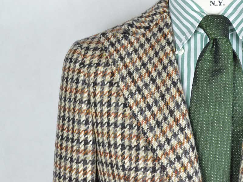Irish Donegals wool Jacket – Single-breasted Pied-de-poule – G Inglese ...