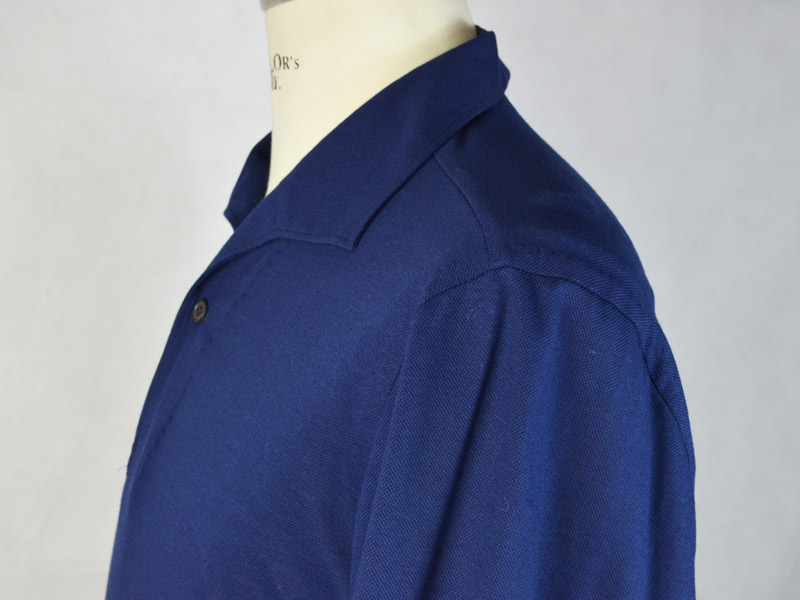 Piquet Polo Shirt – Miami collar – Blue – G Inglese Store